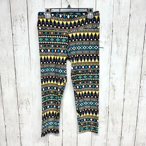 Sexy Basics 24/7 Anywear Pants Women Size Small Multicolor Printed Leggings NWT